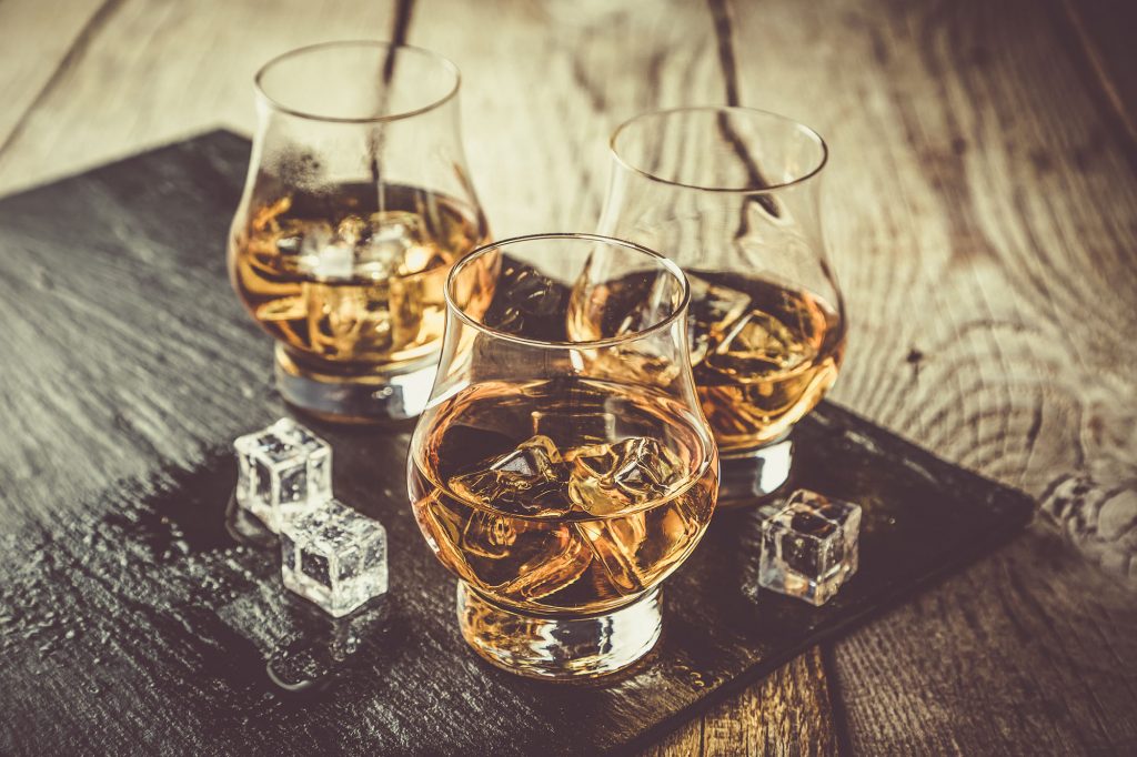 Scotch Whisky with ice